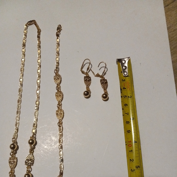 Gold Filled/Layered  Owl Necklace Set NWOT (ORO Laminado) - Picture 8 of 9